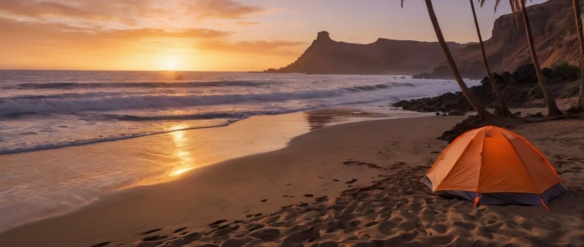 Guía Completa para Acampar en las Playas de Gran Canaria Imagen destacada del artículo: Guía Completa para Acampar en las Playas de Gran Canaria