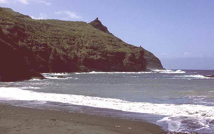 Costa de la Caleta en la isla de La Gomera